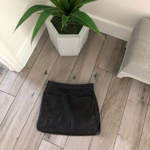 T by Alexander Wang Leather Mini Skirt